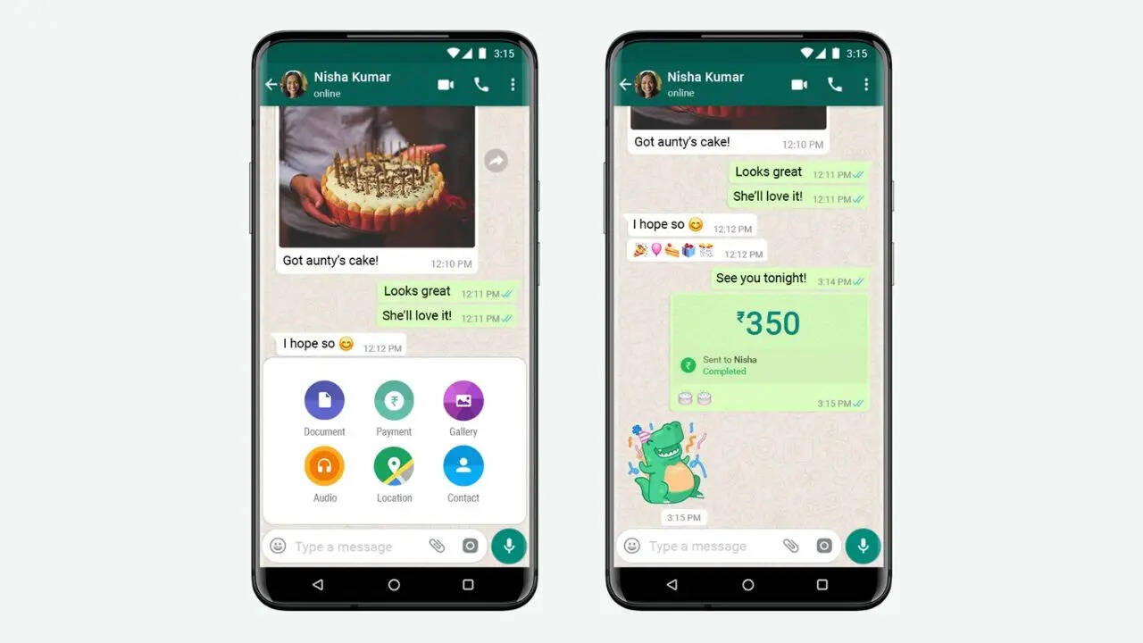 WhatsApp Payments में नया अपडेट, पैसे भेजते वक्त चुनें अपनी पसंद का Background