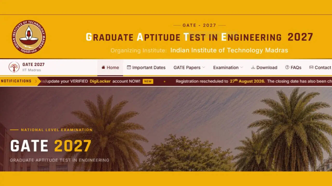GATE 2027 Registration Date Change: बदल गई गेट रजिस्ट्रेशन की डेट, अब कल से नहीं शुरू होंगे पंजीकरण, यहां देखें रिवाइज्ड शेड्यूल